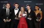 Amsterdam 2 juni 2025
Uitreiking Buma prijzen in de schouwburg van Amsterdam. Roxy Dekker met haar schrijversteam waaronder Julian Vahle