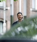Amsterdam 4 juni 2025
Thomas v d Vlugt met zijn fiat 500 karretje in het centrum van Amsterdam