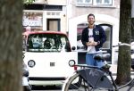 Amsterdam 4 juni 2025
Thomas v d Vlugt met zijn fiat 500 karretje in het centrum van Amsterdam