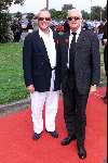 Amsterdam 04 Juli 1999
Amsterdam-diner t.b.v het aids-fonds.
Frans Mulder met vriend Joop Braakhekke.