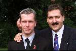Amsterdam 04 Juli 1999
Amsterdam-diner t.b.v het aids-fonds.
Henk Krol met vriend