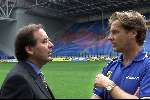 Arnhem 06 Juli 1999
Ploeg-voorstelling Vitesse seizoen 1999/2000
Karel Aalbers in gesprek met Herbert Neumann