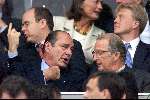 Rotterdam, 2 juli 2000   Euro 2000
Frankrijk-Italie, eindstand na verlenging 2-1
President Chirac in gesprek met Koning Albert van Belgie