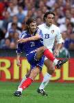 Rotterdam, 2 juli 2000   Euro 2000
Frankrijk-Italie, eindstand na verlenging 2-1
Dugarry