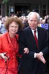 Utrecht 8 juli 2000
Trouwen  Prins Bernhard Jr en Annette Sekreve in domtoren in Utrecht.
Eef Brouwers met vrouw