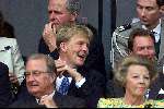 Rotterdam, 2 juli 2000   Euro 2000
Frankrijk-Italie, eindstand na verlenging 2-1
Prins Willem Alexander met Prins Henri v Luxemburg