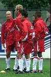 Amsterdam 5 juli 2000
Eerste training van AJAX seizoen 2000/2001 met een geheel nieuwe outfit van kledingsponsor ADIDAS
Jan v Halst