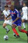 Rotterdam, 2 juli 2000   Euro 2000
Frankrijk-Italie, eindstand na verlenging 2-1
Cannavaro na het verlies van Italie
Cannavaro in duel met Laurent Blanc