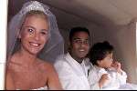 8-7-2000 Amsterdam Trouwen Patrick Kluivert 
Huis mat de Hoofden en Westerkerk 
Patrick En Angela Kluivert met hun oudste zoontje