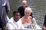 Amsterdam, 8 juli 2000
Trouwen Patrick kluivert met zijn Angela