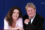 Hilversum 27 juli 2000
Perspresentatie Winterseizoen 2000 van Veronica.
Jan des Bouvrie met  Pauline Dekker