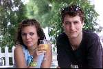 Hilversum 27 juli 2000
Perspresentatie Winterseizoen 2000 van Veronica.
Tamara Brinkman en Sebastiaan  Labut van onderweg naar morgen