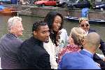Amsterdam, 8 juli 2000
Trouwen Patrick kluivert met zijn Angela
Winston Bogarde met vrouw
