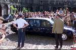 Den Haag 3 juli 2001
Prins Willem Alexander en Maxima bezoekn de Staten Generaal nadat hun huwelijk goedgekeurd is.