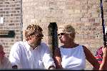 Den Haag 3 juli 2001
Prins Willem Alexander en Maxima bezoekn de Staten Generaal nadat hun huwelijk goedgekeurd is.
Ferry Mingele en ...