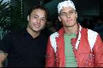 Amsterdam 11 juli 2001
Premiere van Thom Raider in Pathe Arena.
Georgie BB en Winston Post