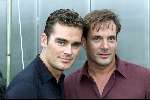 Amsterdam 11 juli 2001
Premiere van Thom Raider in Pathe Arena.
Jeroen v d Boom en Gerard Joling