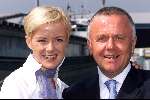 Amsterdam 26 juli 2001
Winterpresentatie van RTL 4 RTL 5 en Yorin.
Harry Mens met zijn dochter Suze Mens