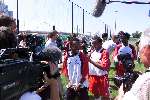 Amsterdam 5 juli 2001
Presentatie AJAX nieuwe seizoen 2001/2002
Sonny Adidas en Wamberto
