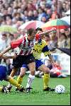 Schijndel 13 juli 2002
Schijndel - PSV  1-8 
Aktie van Arjen Robben