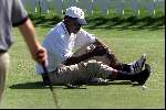 Hilversum 26 Juli 2002 TNT Dutch Open golf 2002
Ook na de wedstrijd caddy
Golfen