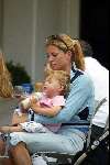 Amsterdam 17 juli 2002
Danielle Overgaag met haar zoontje Tijmen