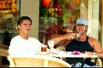 Aalsmeer 13 juli 2002
Gerard Joling met Dave