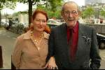 Amsterdam 7 juli 2002
Premiere Noord Koreaans staats circus
Joop Doderer  met vrouw