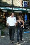 Laren 27 juli 2002
Herman Heinsbroek met zijn vrouw Judith Heinsbroek