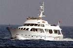 Porte Ercole 23 juli 2002
Prins Willem Alexander en Maxima varen met Prins Bernhard met de Jumbo VI