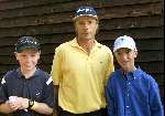 Hilversum 26 Juli 2002
Junior smulders met Bernhard Langer
golfen