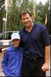 Hilversum 26 Juli 2002
Junior smulders met Nick Faldo
golfen