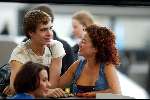 Haarlemmermeer 4 juli 2002
Katja Schuurman met haar nieuwe vriendje op schiphol