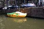 Amsterdam, 24 Juli 2002
Klomp Dutch Flowers als boot
Grachten  Sloepenroute