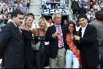 Jorge Castro met Miss Belgie voor aanvang van de wedstrijd RC Genk-PSV


PETE