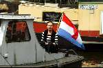 Amsterdam 3 juli 2003
Ans Marcus varen met boot
