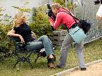 Amsterdam 22 juli 2003
Presentatie NET 5 SBS  en Veronica bij panama.
Danielle Overgaag wordt hier gefotografeerd