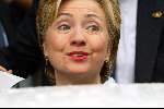 Amsterdam 2 juli 2003
Hillary Clinton in amstel hotel tijdens presentatie van haar boek