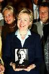 Amsterdam 2 juli 2003
Hillary Clinton in amstel hotel tijdens presentatie van haar boek