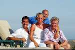 Marbella 25 juli 2003
Jacques D Ancona met zijn vriend Hans en enkele vrienden