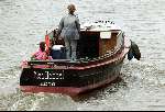 Amsterdam  8 juli 2003
Jeroen Pauw  en Daphne Bunskoek op boot