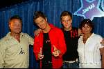 Amsterdam 15 juli 2003
Presentatie beelden van Jim Idols  in Madame Tussaud samen met zijn ouders