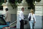 Amsterdam 18 juli 2003
Johnny de Mol jr en Chantal Janzen bezoeken het amstel hotel