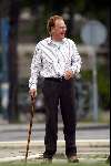 Amsterdam 21 juli 2003
Loek Brons met wandelstok