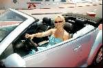 Marbella 26 juli 2003
Natasja Froger in VW Kever Cabrio