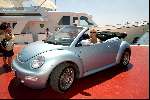 Marbella 26 juli 2003
Natasja Froger in VW Kever Cabrio