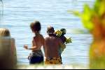 Marbella 26 juli 2003
Paul de Leeuw met Stefan Nugter en Kas op het strand