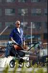 Amsterdam 9 juli 2003  
Peter Faber achter de kinderwagen
