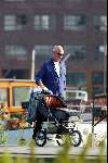 Amsterdam 9 juli 2003  
Peter Faber achter de kinderwagen