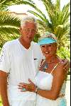 Benalmadena 26 juli 2003
Ria Valk met haar nieuwe vriend Herman